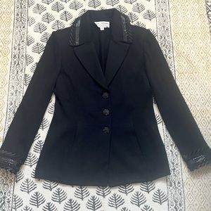 St. John Evening by Marie Gray Dressy Knit Beaded Jacket sz 2